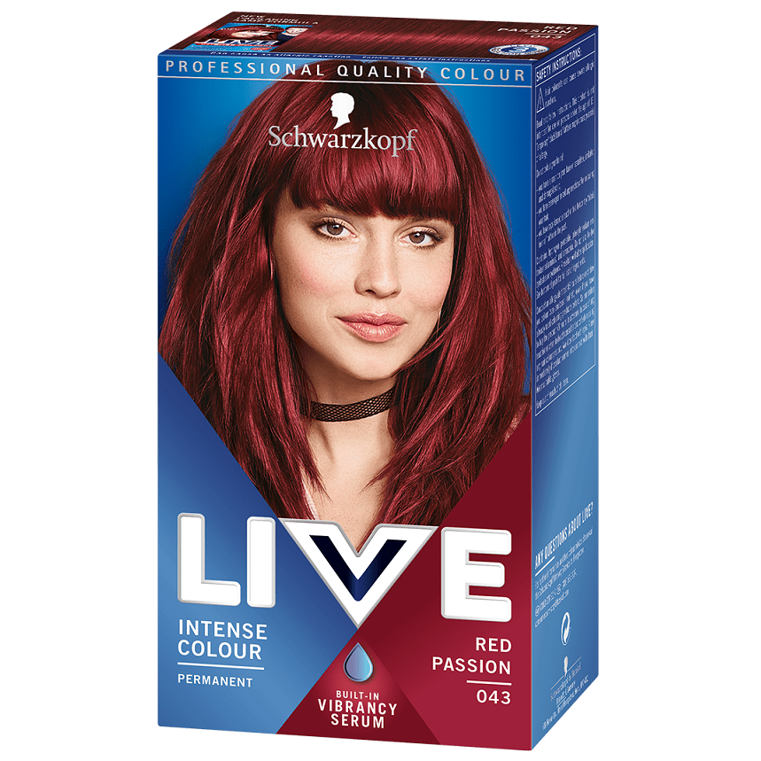 Schwarzkopf Live Intense Colour (19 Shades) Vibrant Semi-Permanent Hair Dye for Bold, Luminous Results