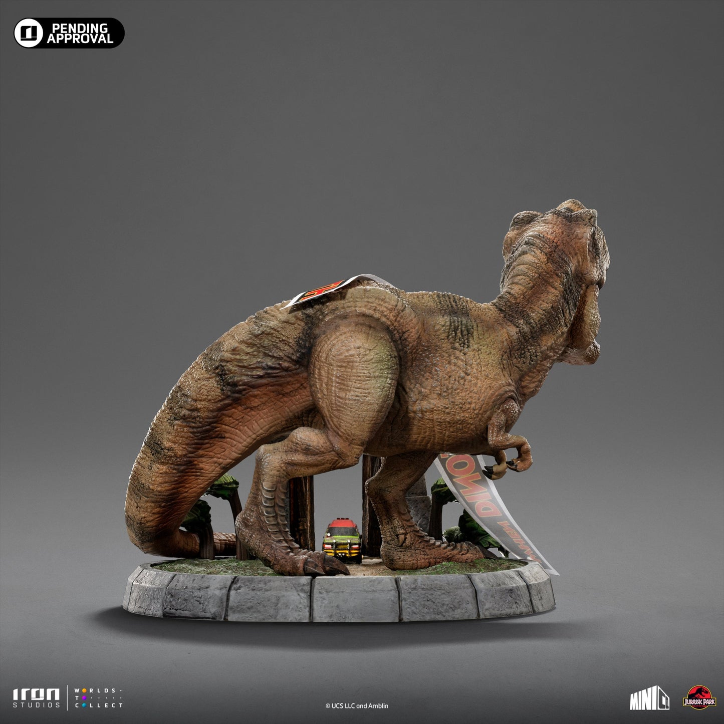 Statue T-Rex Deluxe - Jurassic Park - Minico - Iron Studios