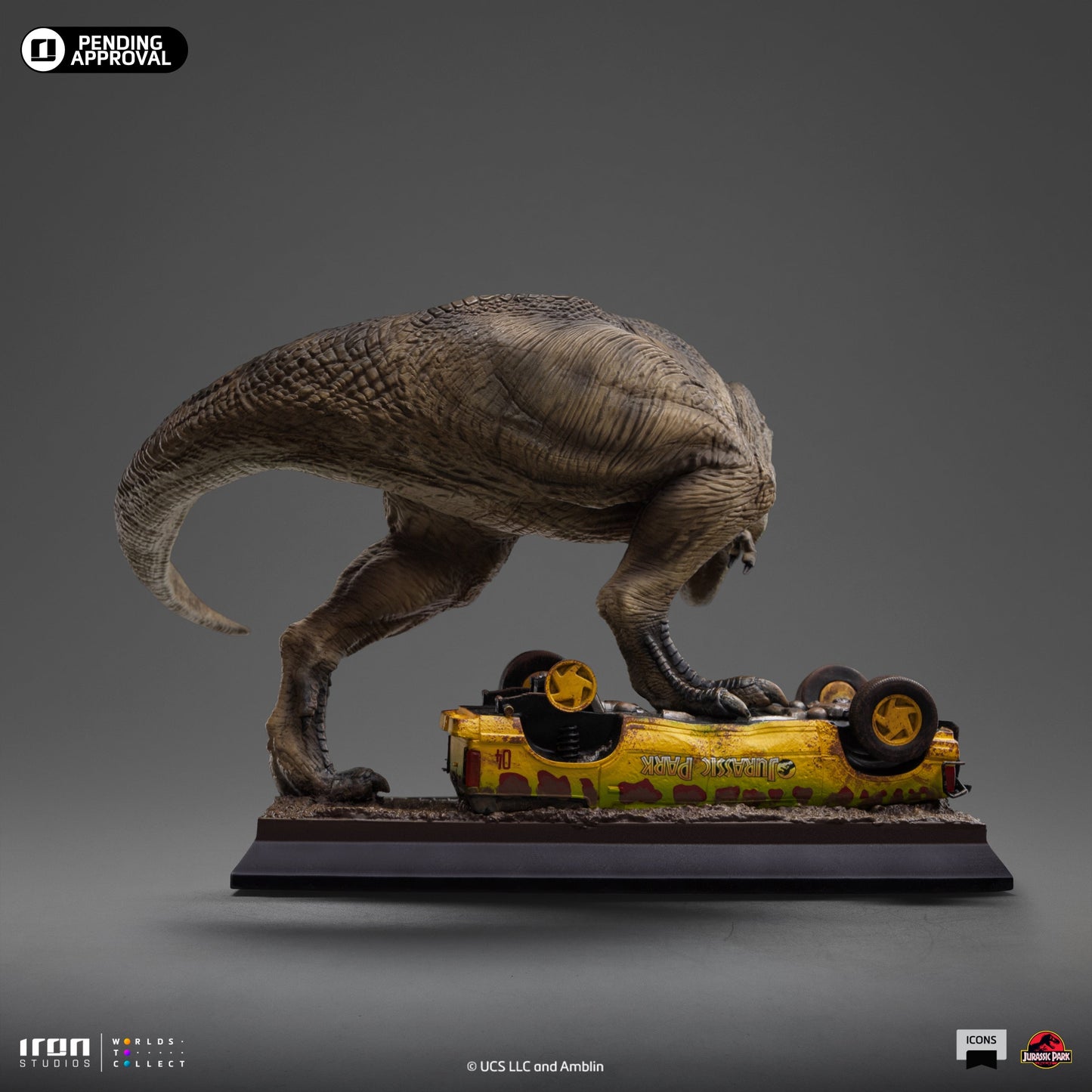 Statue T-Rex Attack - Jurassic Park - Icons - Iron Studios