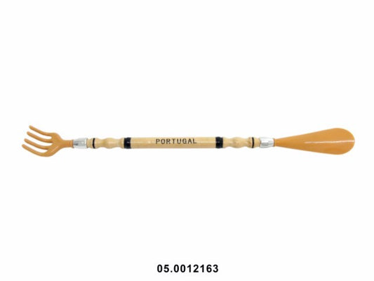 MADEIRA -COÇA-COSTAS C/CALÇADEIRA COR NATURAL PORTUGAL 47CM