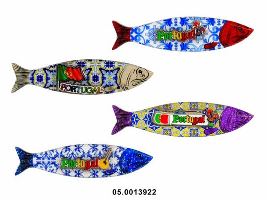 MADEIRA - MAGNETIC SOUVENIR PLATE "PORTUGAL" 12X3CM (Assorted picking - only 1 will be sent)