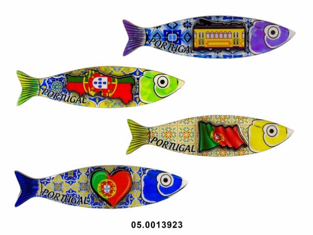 MADEIRA - MAGNETIC SOUVENIR PLATE "PORTUGAL" 12X3CM (Assorted picking - only 1 will be sent)