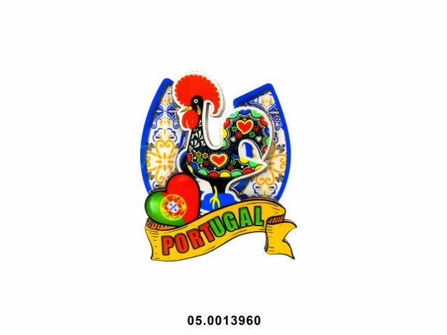 MADEIRA SOUVENIR -PLACA C/IMAN "PORTUGAL" 7X8CM