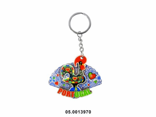 MADEIRA SOUVENIR -PORTACHAVES "PORTUGAL" 6X6CM