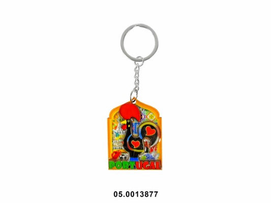 WOODEN SOUVENIR - KEYCHAIN "PORTUGAL" 5X4CM