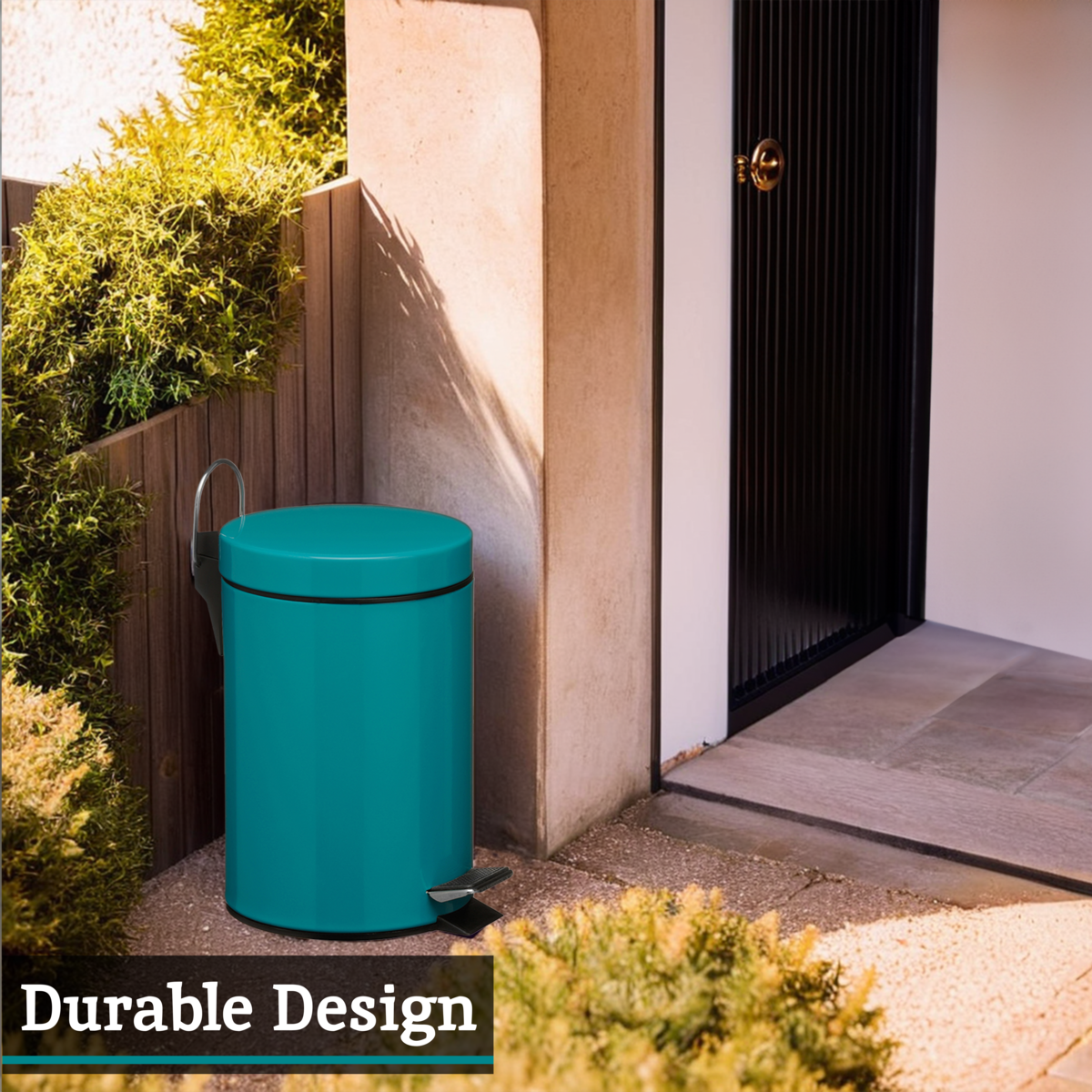 Parker 3 Litre Turquoise Pedal Bin