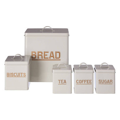 5 Piece Grey Kitchen Storage Set | Easton