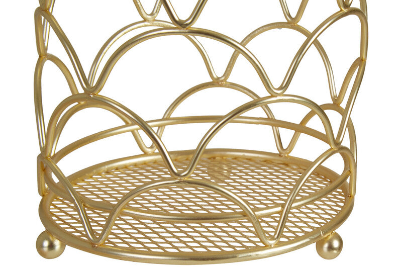 Vertex Deco Matte Gold Utensil Holder