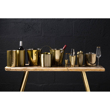 Mixology Champagne Bucket In Brass Finish
