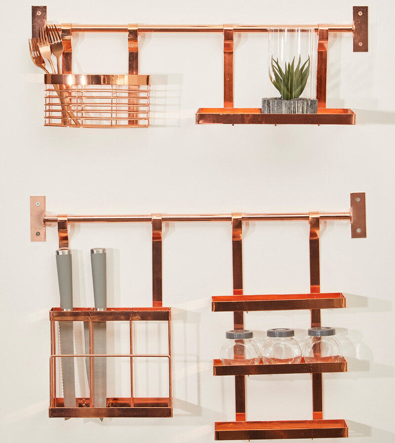 Sorello Rose Gold Single Shelf Storage Rack