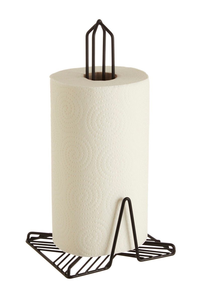 Vertex Black Powder Coat Kitchen Roll Holder