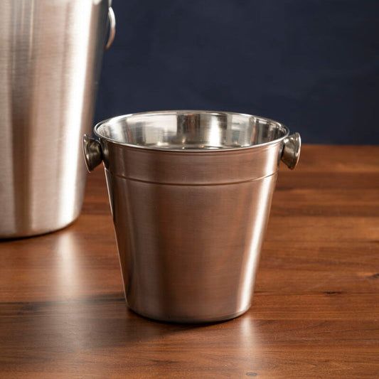 Dakota Stainless Steel Shiny Finish Ice Bucket | Mixology