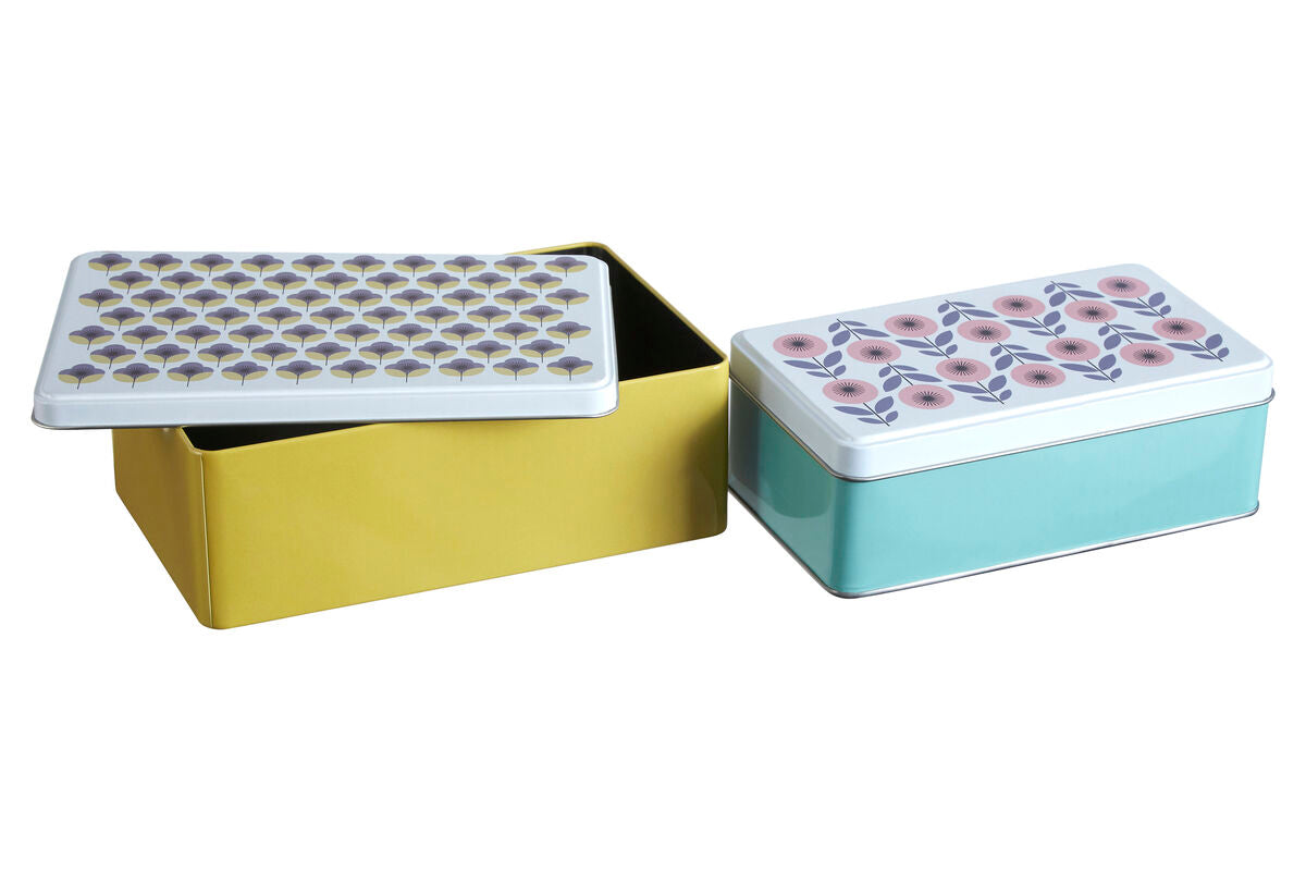 Set of Two Rectangular Storage Tins | Paice