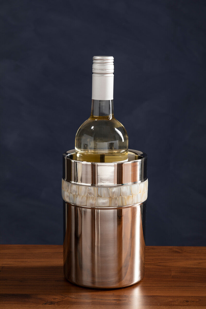 Mother Of Pearl Inlay Design Wine Cooler