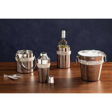 Champagne Bucket with Mother of Pearl Inlay | Mixology