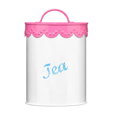 Tea Canister | Pink Lace