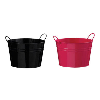 Pink Metal Bucket | Rhombus