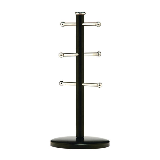 Matt Black Metal 6 Cup Mug Tree | Hirano