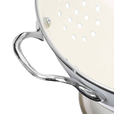 Retro Cream Enamel Colander | Hollis