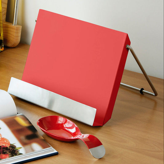 Red Enamel Recipe Stand | Kitchen Enamel