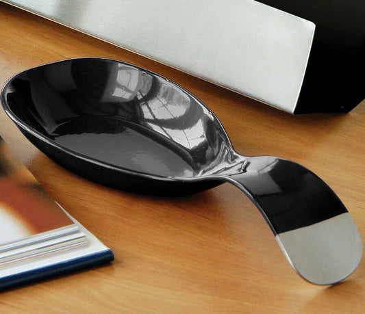 Black Enamel Spoon Rest | Kitchen Enamel