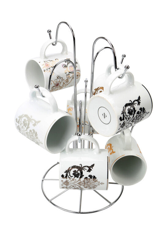 Chrome 8 Cup Mug Tree | Helix