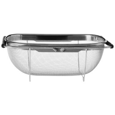 Zenigo Over Sink Drainer with Extendable Black Handles