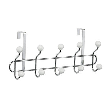 Over Door Hanger with 10 Ceramic Ball Hooks | Jaxen