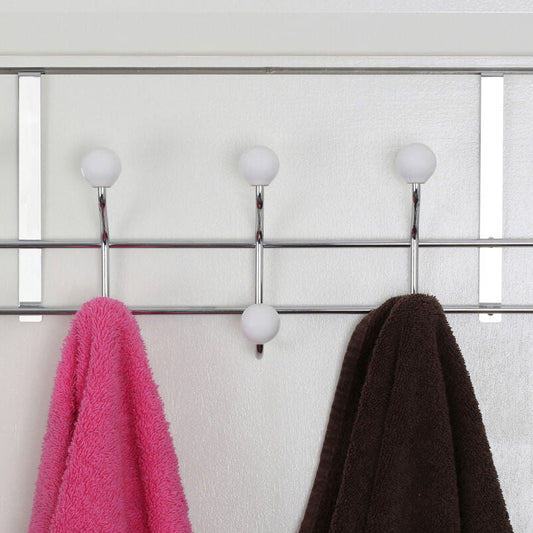 Over Door Hanger with 10 Ceramic Ball Hooks | Jaxen