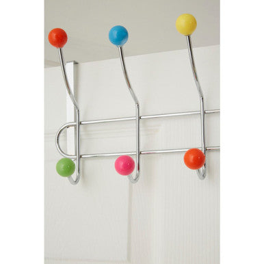 Multi Colour 10 Hook Over Door Hanger | Jaxen