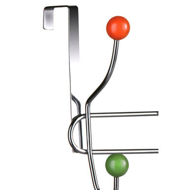Multi Colour 10 Hook Over Door Hanger | Jaxen