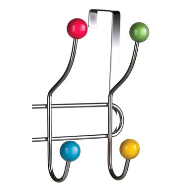 Multi Colour 10 Hook Over Door Hanger | Jaxen