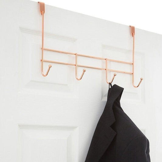 4 Hook Rose Gold Over Door Hanger | Jaxen
