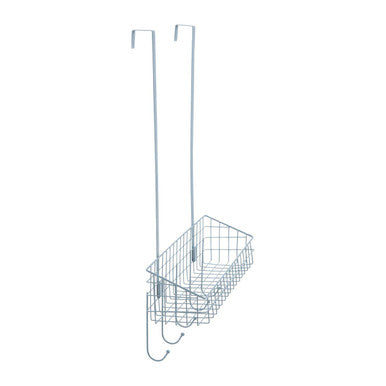Over the Door Grey Finish Hanger Shelf | Kirby