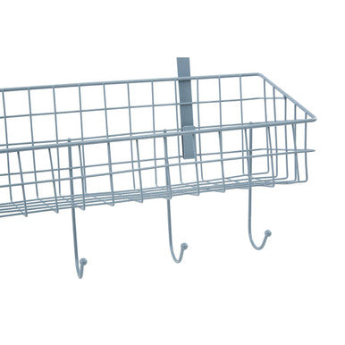Over the Door Grey Finish Hanger Shelf | Kirby