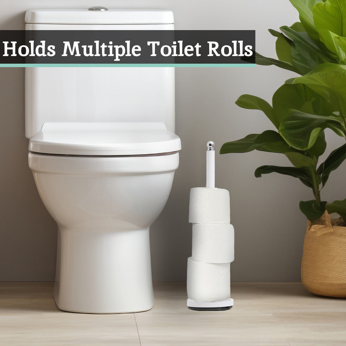 Adler White Toilet Roll Holder