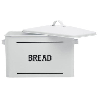 White Metal Bread Bin | Grocer