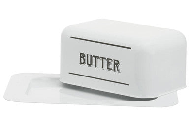 White Metal Butter Dish | Grocer