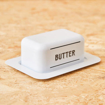 White Metal Butter Dish | Grocer