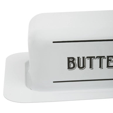 White Metal Butter Dish | Grocer
