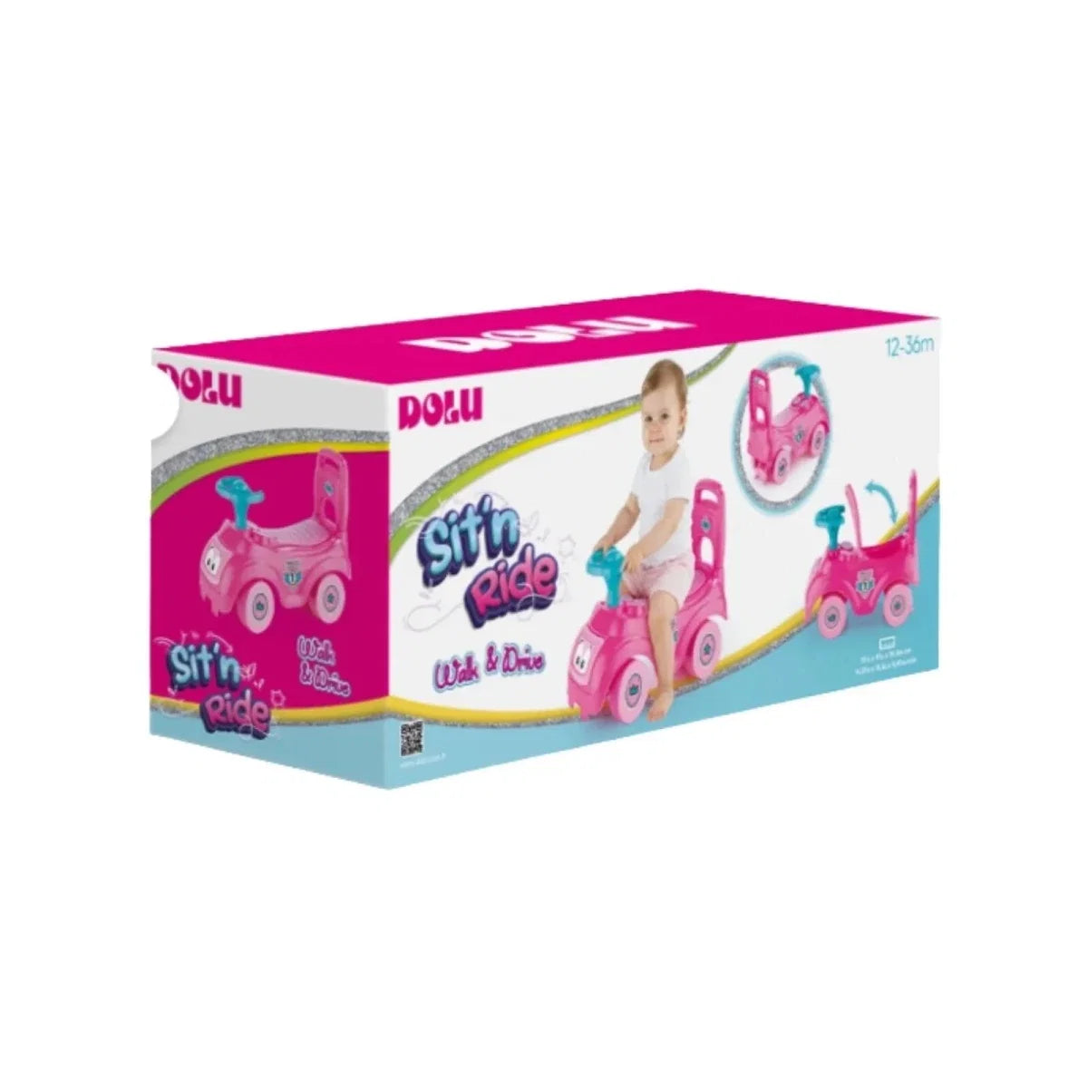 Dolu My First Unicorn Ride-On – Pink