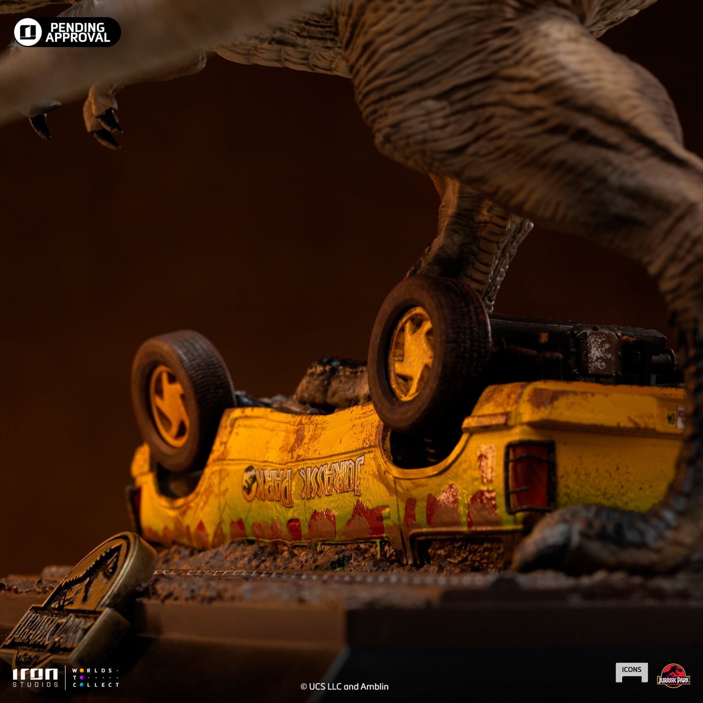 Statue T-Rex Attack - Jurassic Park - Icons - Iron Studios
