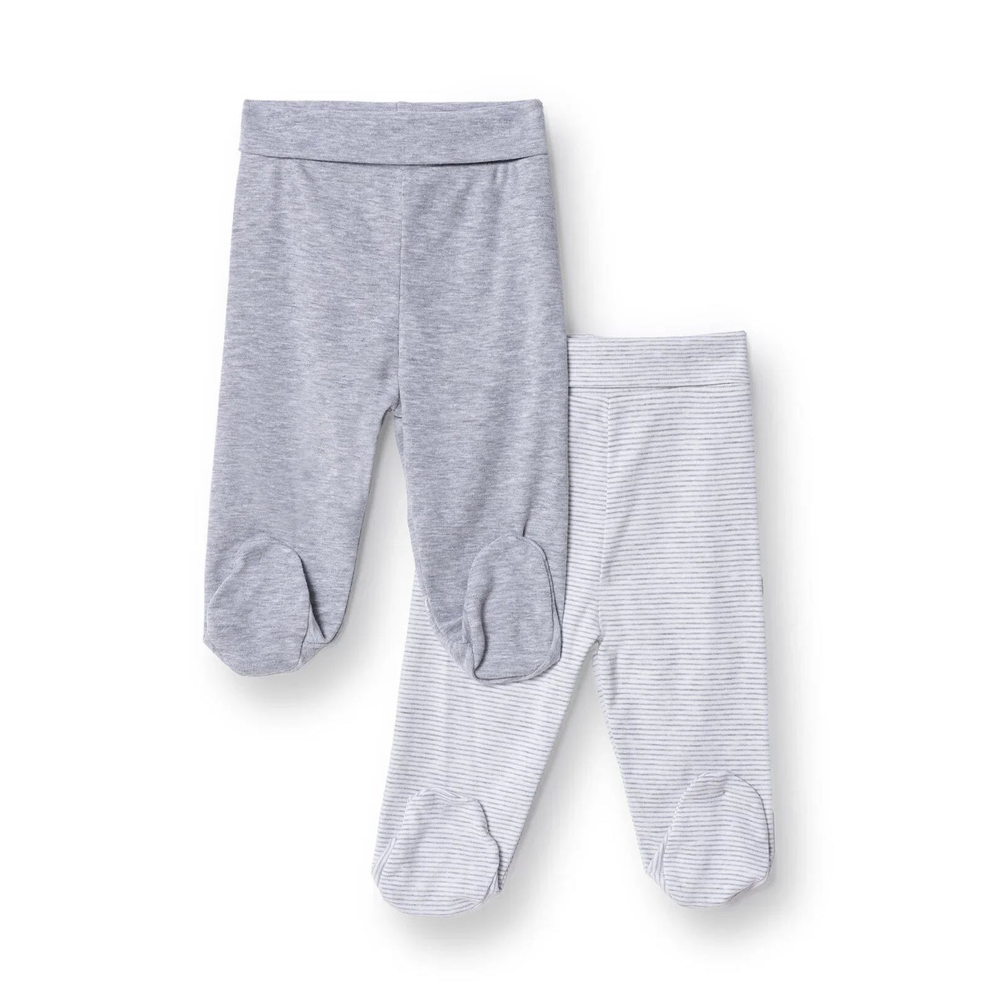 HelloBaby Unisex 2 Piece Footed Bottom - Snow Melange