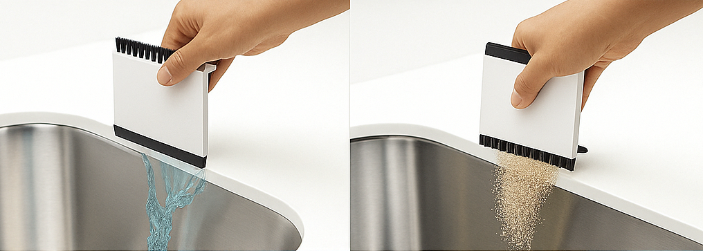 2 in 1 Counter Top Wiper