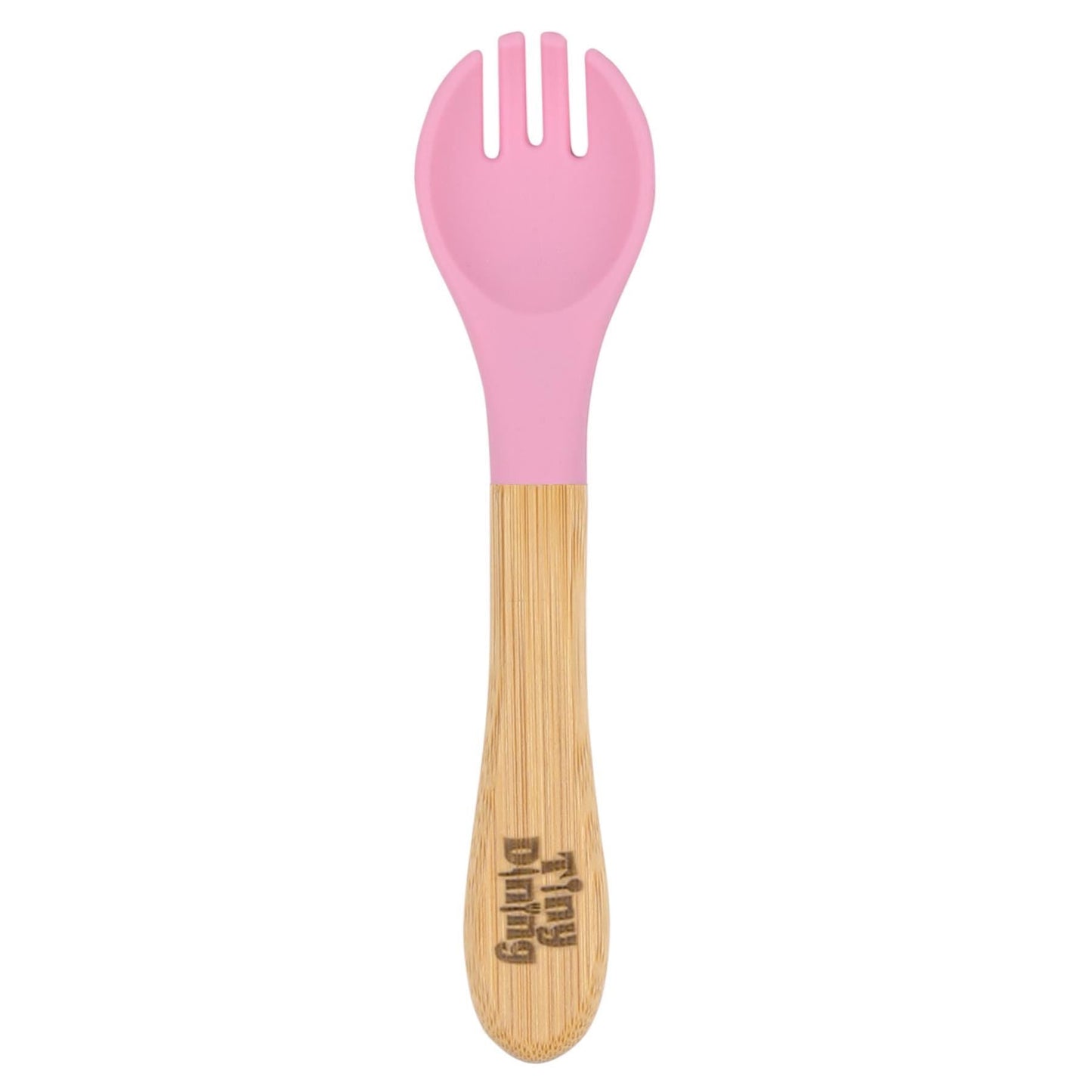 Bamboo Baby Weaning Fork with Silicone Tip