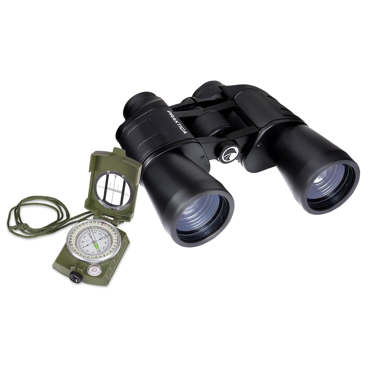 PRAKTICA Falcon 12x50mm Multi Coated Porro Prism Field Binoculars - Black