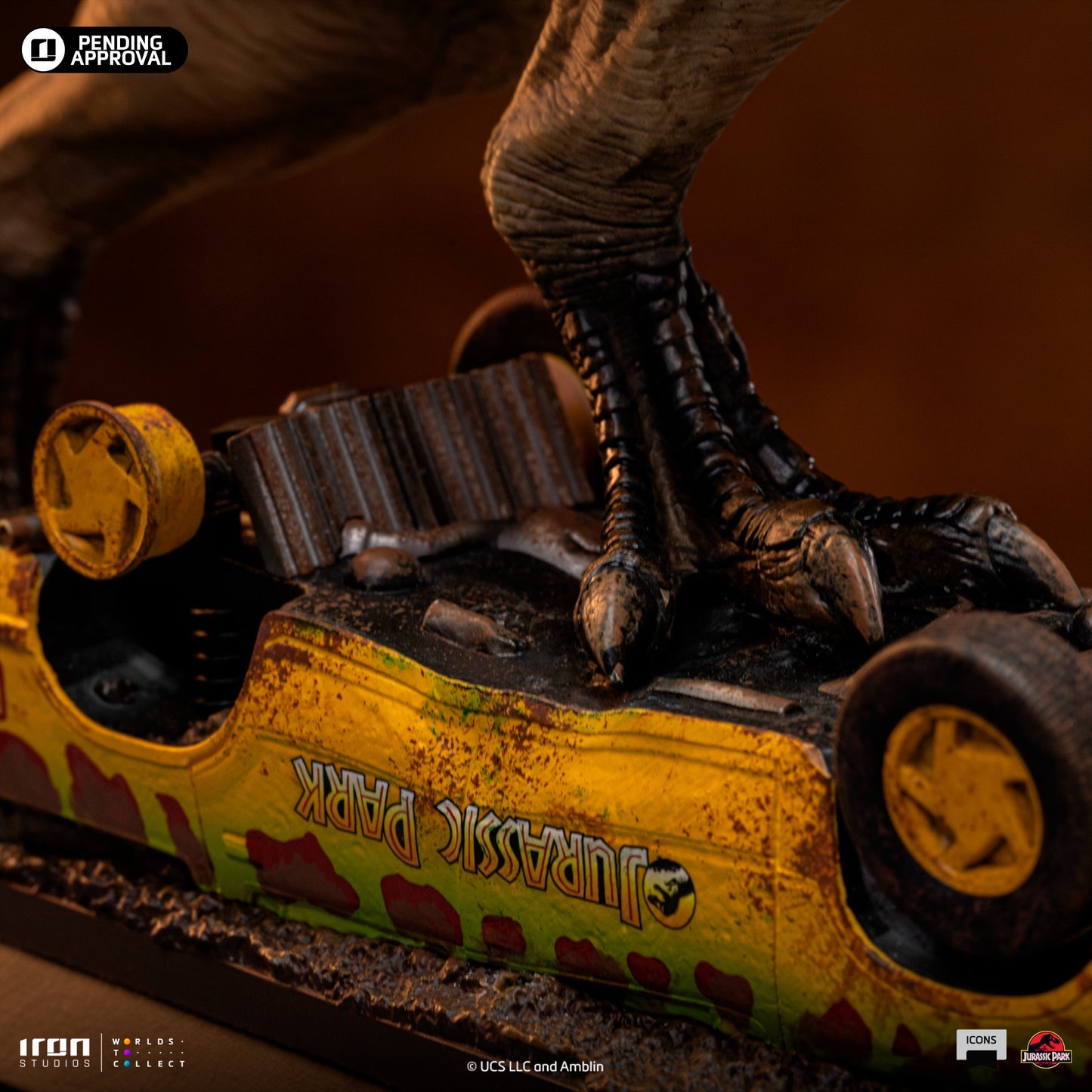 Statue T-Rex Attack - Jurassic Park - Icons - Iron Studios