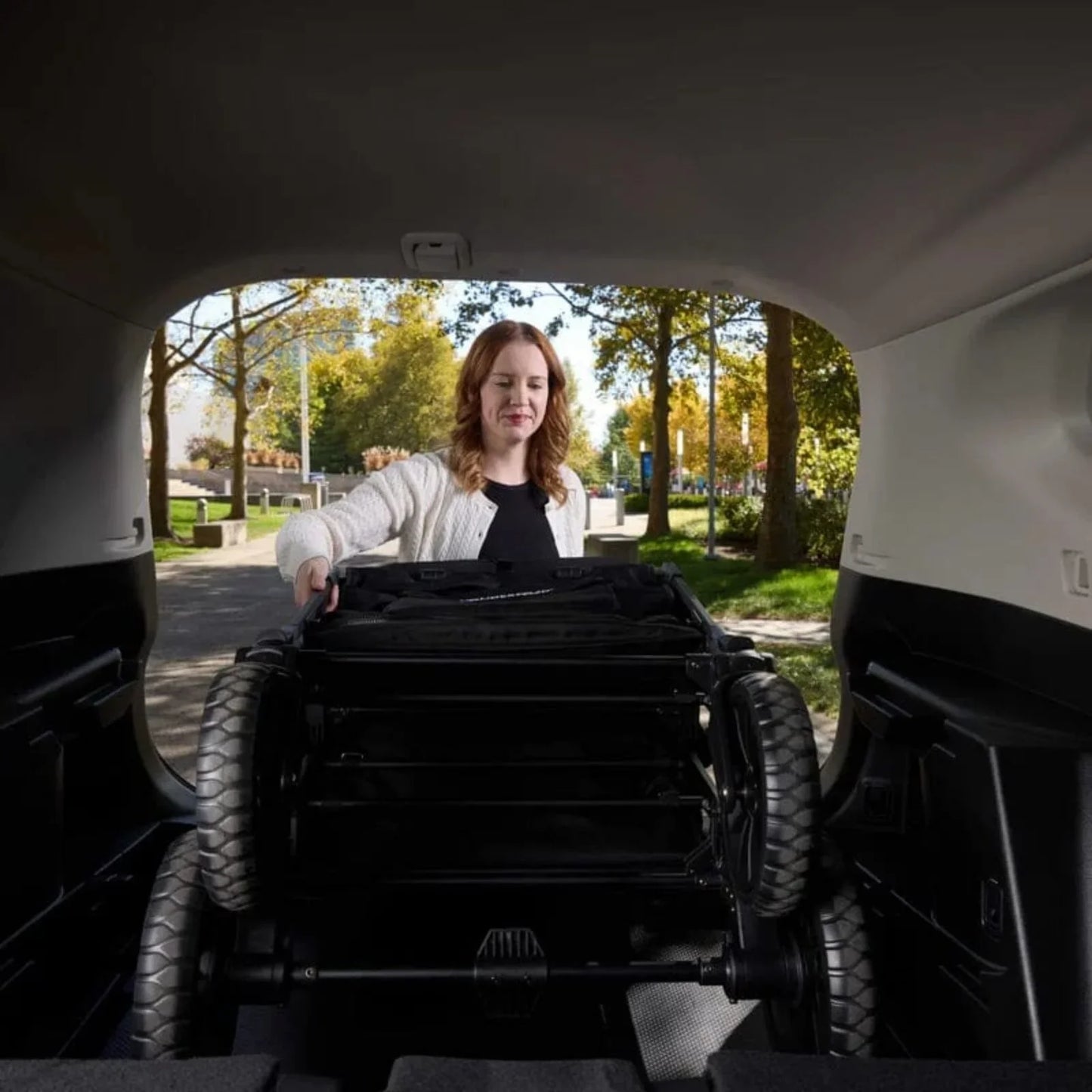 Wonderfold W2 Luxe Pro Stroller Wagon - Jet Black