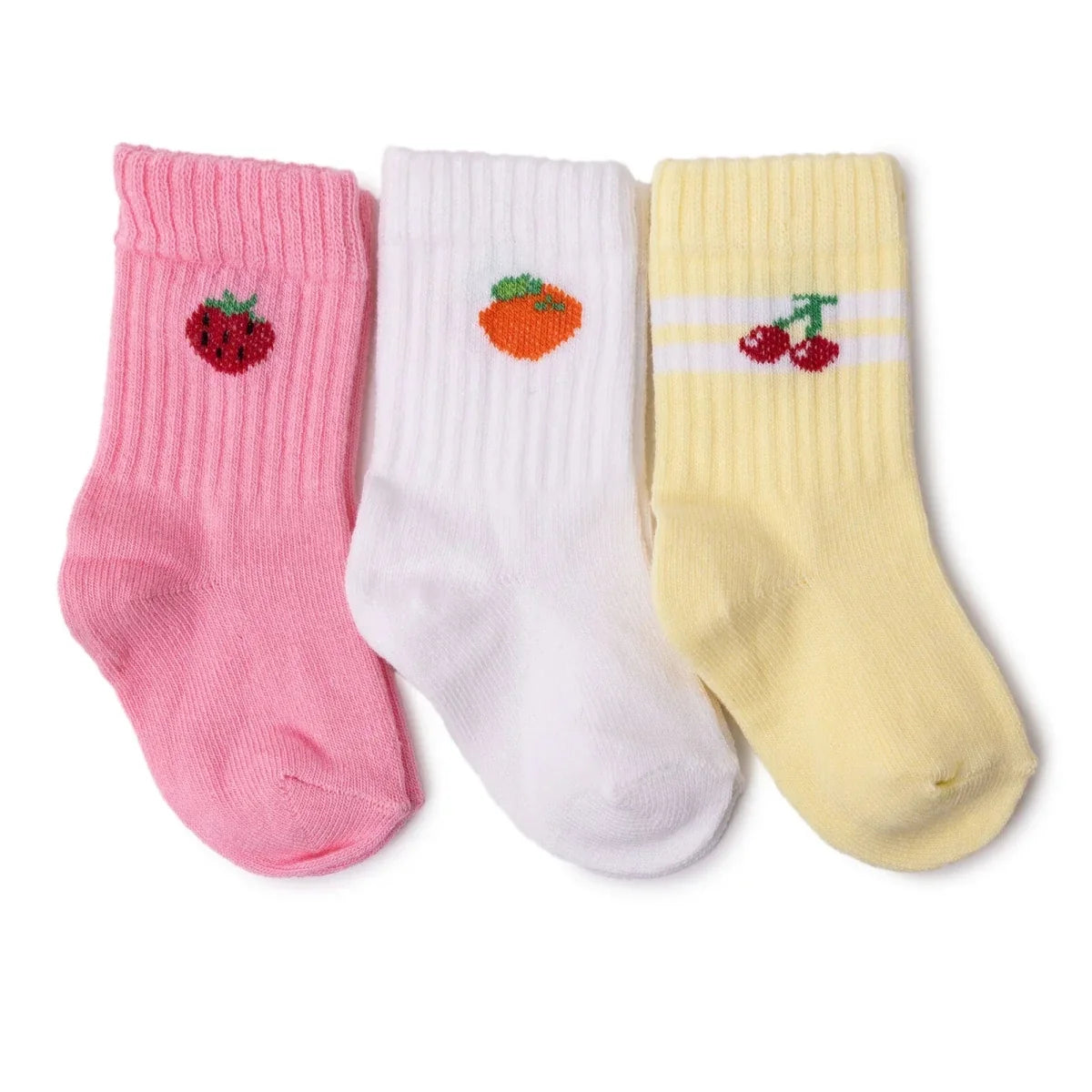 HelloBaby Girls 3-Pack Baby Socks Striped None - Pink