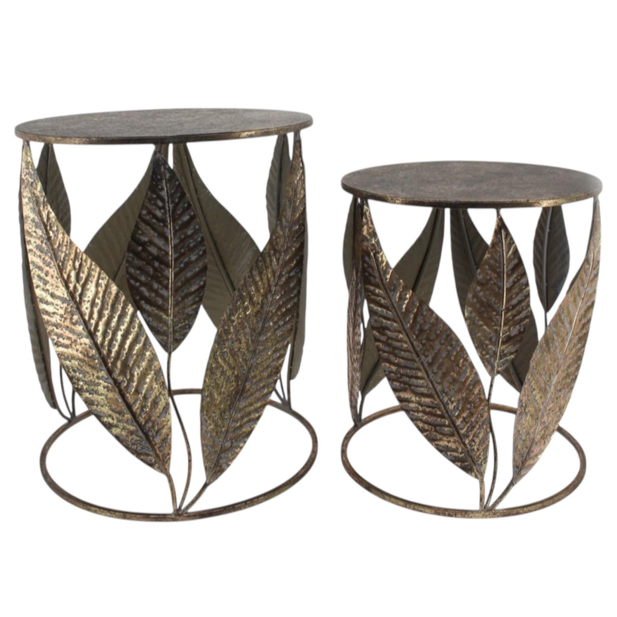 61/50CM SET 2 METAL TABLES
